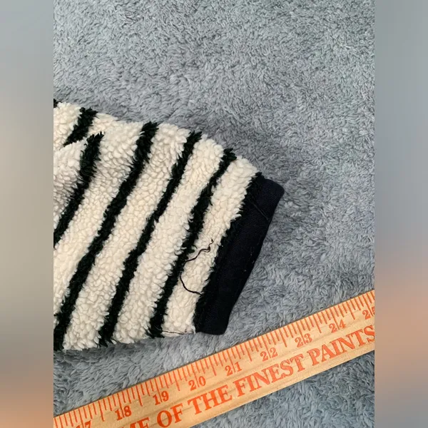 Free people Breton Striped pullover long sleeve fleece medium - Image 11