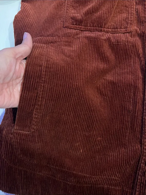 Madewell Corduroy Yorkway Shirt-Jacket Stained Mahogany MShacket Oversized M - Image 6
