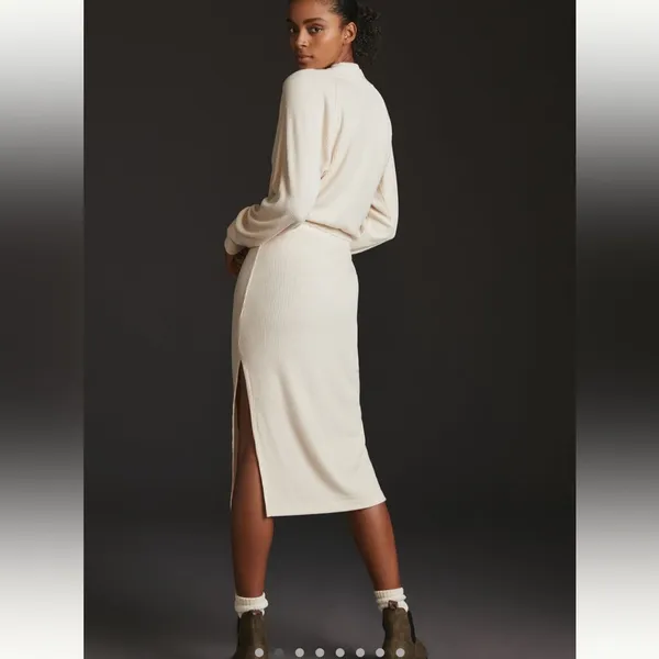 NWOT Daily Practice by Anthro Cowl Neck Midi Dress. Size Medium, Sold Out! - Image 8