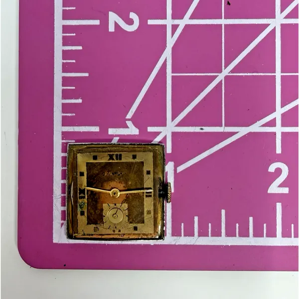 Vintage Crawford Art Deco Wrist Watch Case No Crystal Untested Parts Repair - Image 8