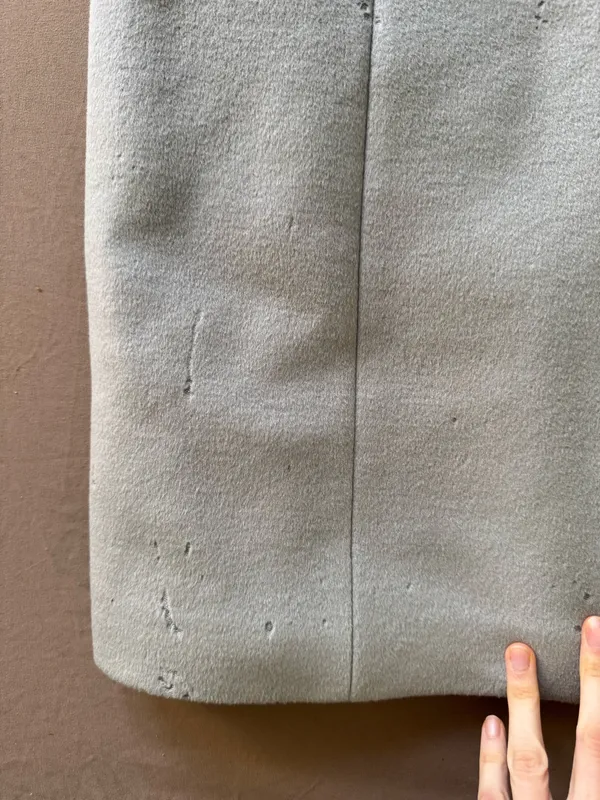 Vintage Anna Molinari Single Breasted Cashmere Wool Coat - Image 7