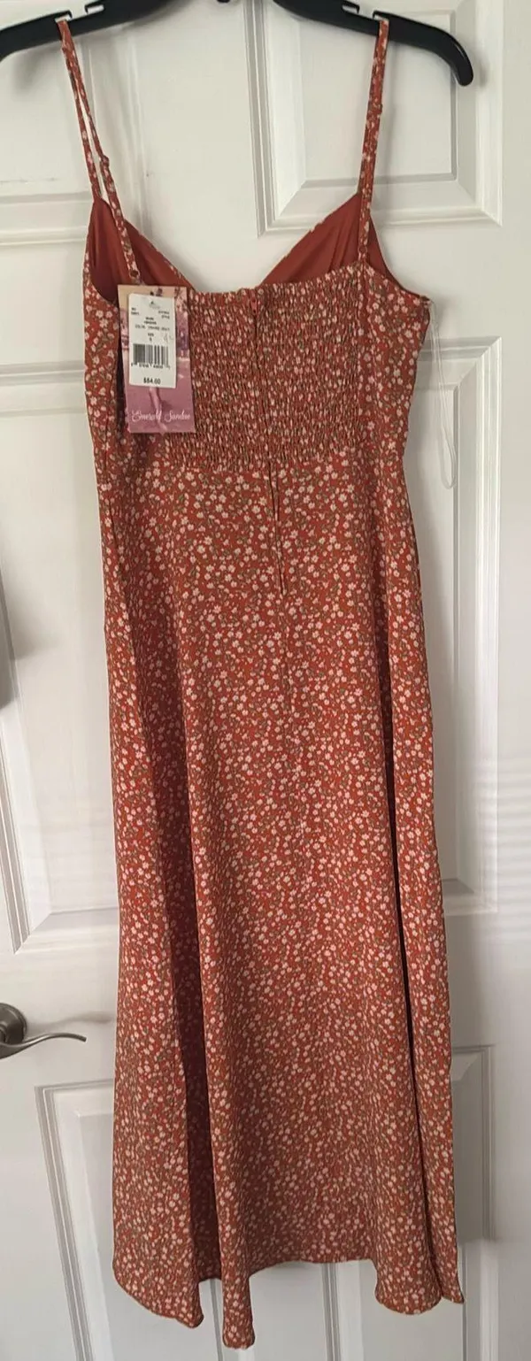 Emerald Sundae Floral Midi Dress - Image 3