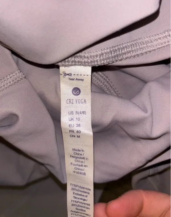 CRZ Yoga Women’s light grey leggings - Image 2