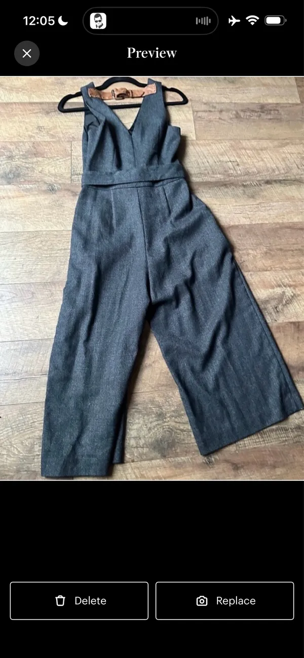 Marciano Charcoal Tweed Culotte Jumpsuit – Day to Night Staple - Image 3