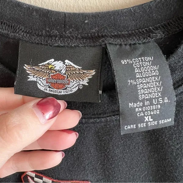 ✨ Harley‎ Davidson Women’s Black Top XL - Image 4
