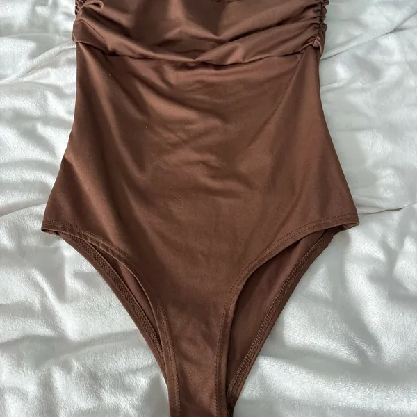 Live in the Moment sleeveless Brown Bodysuit - Image 4