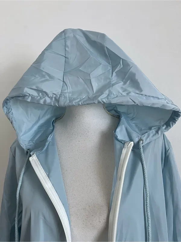 Hount • NWT Light Blue Hooded Windbreaker Jacket - Image 2