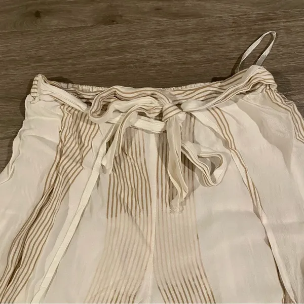 Faithfull the Brand Es Torrent Striped Split Leg Pants Medium - Image 2