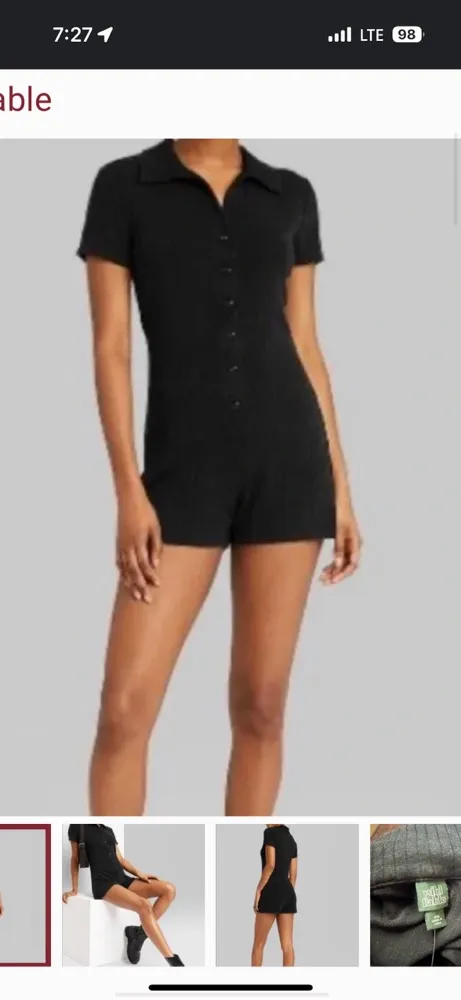 Wild Fable Black Romper - Image 7