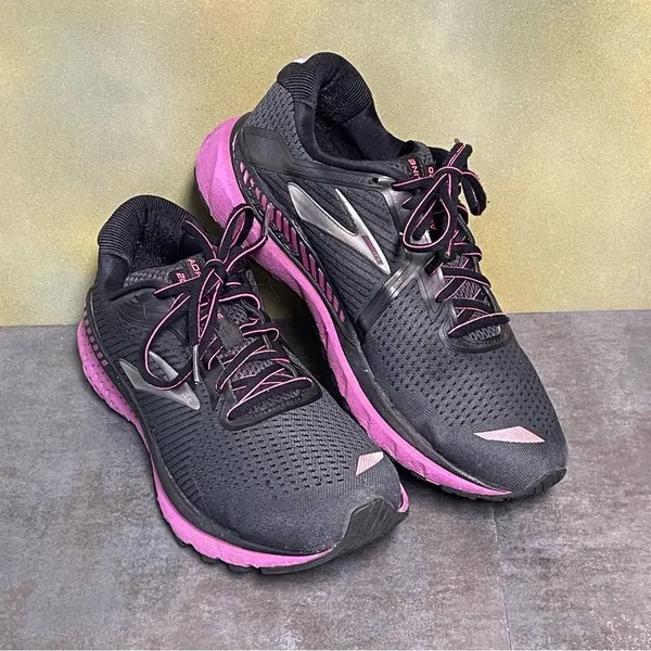 Brooks Adrenaline GTS 20 1202961B062 Women's Black/Fuchsia Sneakers Size 10.5B - Image 12