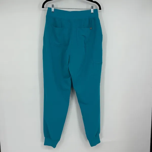 FIGS High Waisted Zamora Jogger Scrub Pants Women's M Teal Blue FIONx - Image 2