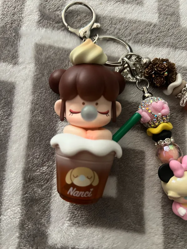 Nanci Frosty Milk Coffee Vinyl Figure Keychain - Image 2