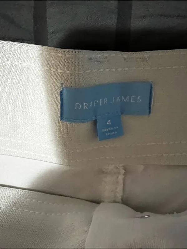 Draper James White High‎ Rise Welt Pocket Tailored Preppy Summer Shorts - Image 4