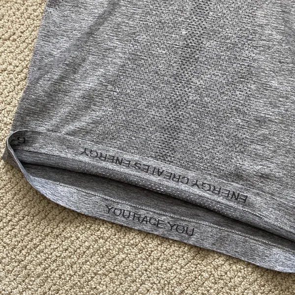 Lululemon Swiftly Tech Short Sleeve 2.0 Crew Shirt Size 6 Slate White EUC - Image 7