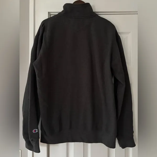 Cincinnati Bear Cats Mom Champion Dark Grey Quarter Zip Up Sweater‎ Size XL EUC - Image 2