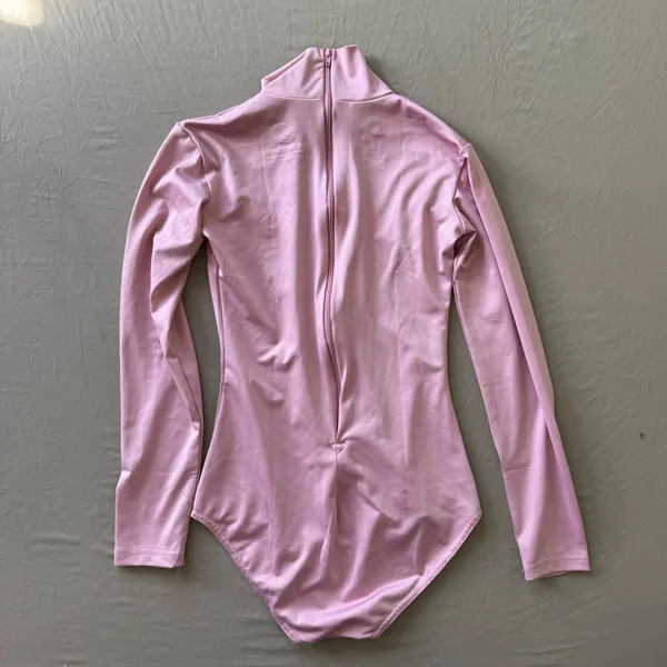 Supernowa High Neck Long Sleeve Bodysuit Leotard - Image 7