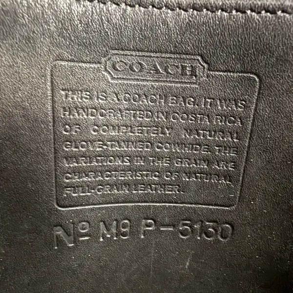 Vintage Coach 5130 Station Black Leather Crossbody Bag Purse - Image 9