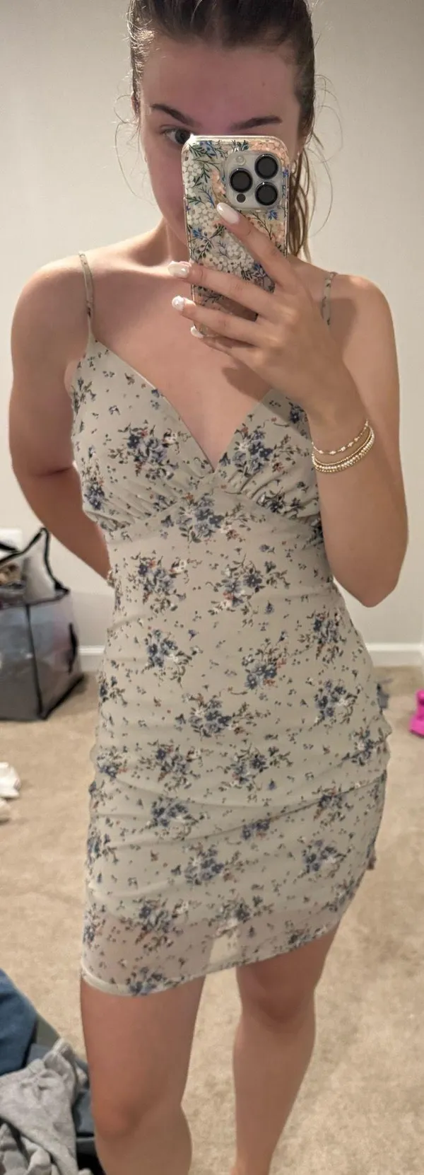 Floral dress White Size XS - Image 2