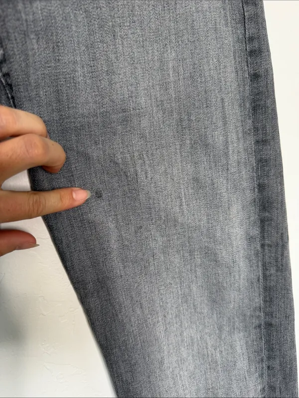 MOTHER The Tomcat Ankle Jeans All Nighter Gray High Rise Straight Size 28 - Image 3