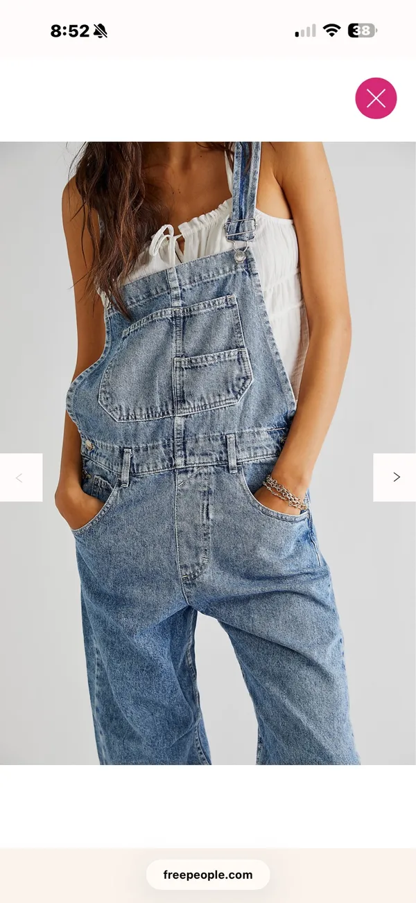 We the Free Ziggy Powder Blue Overalls - Image 2