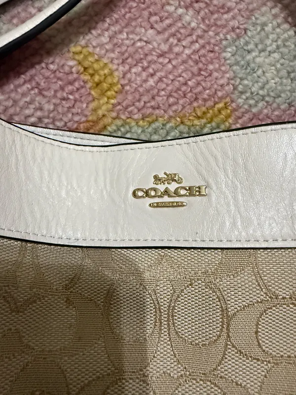 Coach Small Lexy Shoulder Bag in Signature Khaki Jacquard F29548 - Image 3