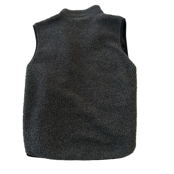 EXPRESS Sherpa Unisex Vest Grey Small Outdoor Winter Fall Layering Active‎ - Image 4