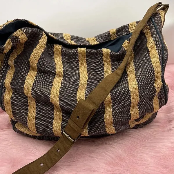 O’Neill burlap jute summer beach shoulder crossbody bag - Image 2