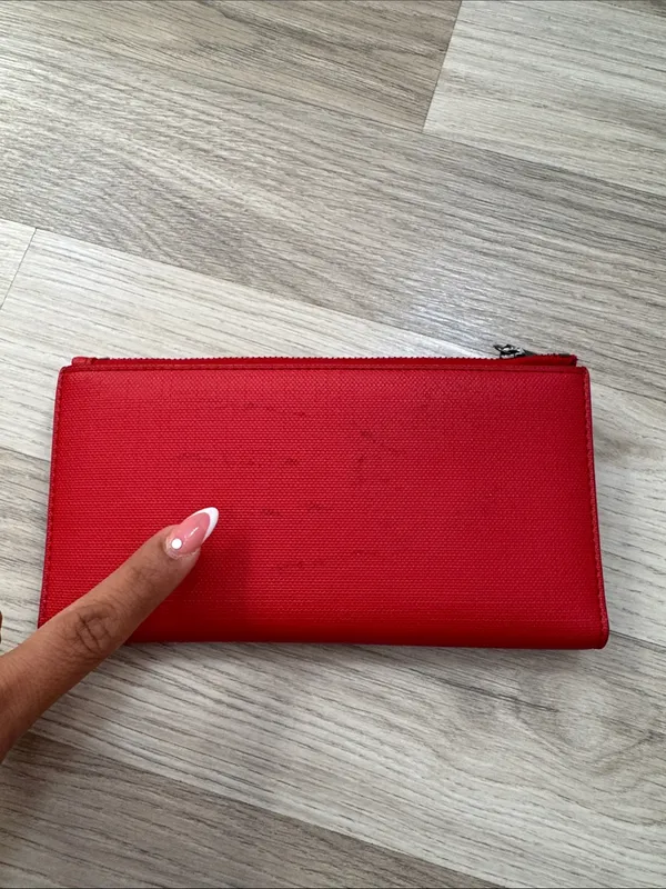 Dagne Dover Red Slim Snap Wallet - Image 4