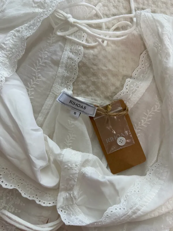 RIHOAS White Lace Short Sleeve - Image 4