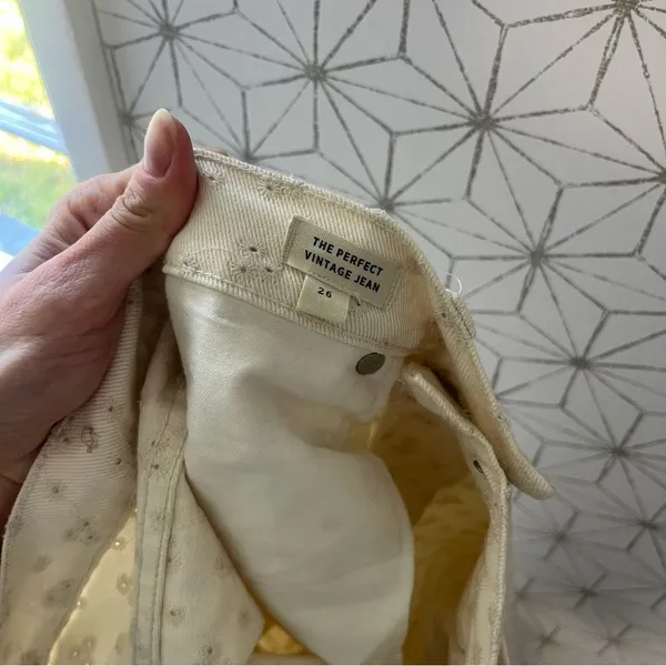 Madewell The Perfect Vintage Jean Cream - Image 7