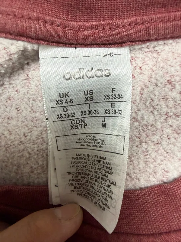 Adidas burgundy crewneck sweatshirt Size XS #adidas #sweatshirt - Image 3