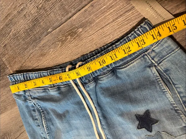 Anthropologie NWT PILCRO IZZIE RELAXED STAR PULL-ON BARREL JEANS - Image 14