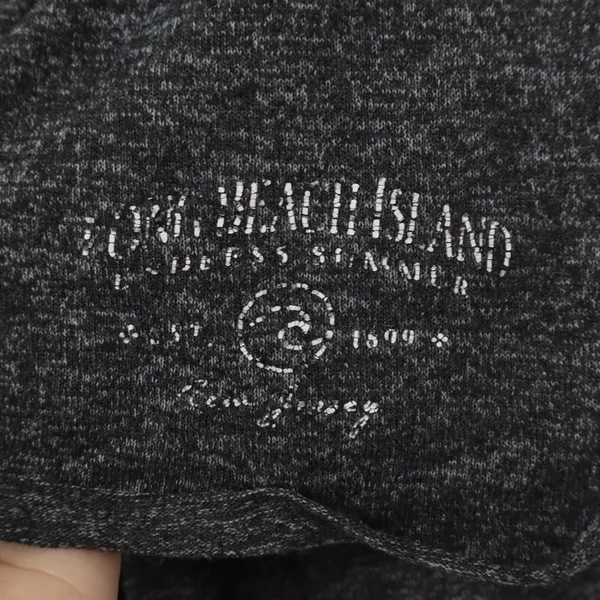 Ocean Drive Womens Large Charcoal Grey Space Dye Long Beach Island Lounge Shorts - Image 2