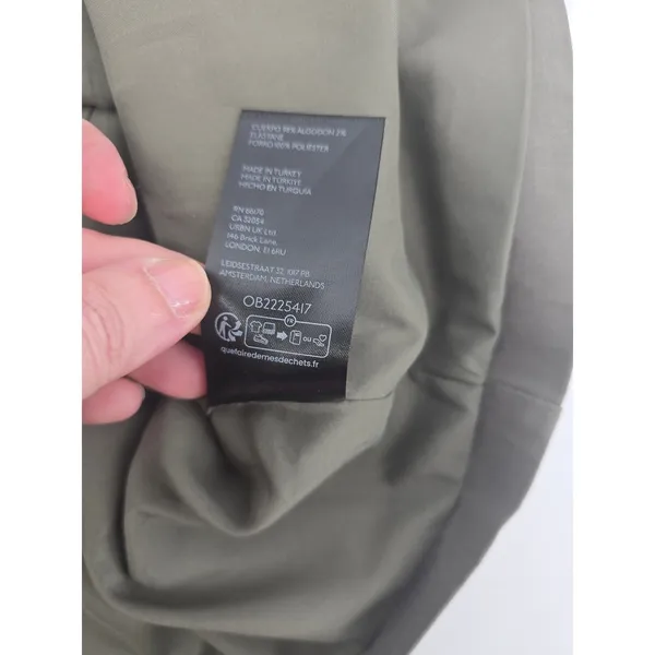 Anthropologie Vest Womens‎ L OB2225417 Olive Green Tailored Button Front EUC - Image 5