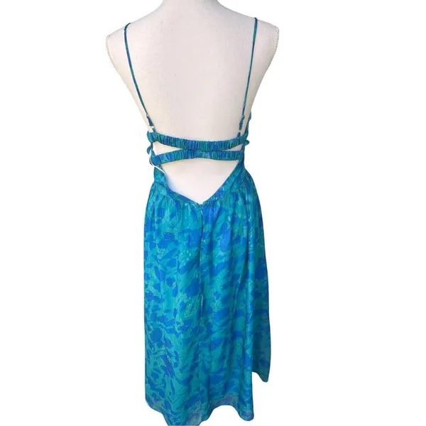 NWT Hello Molly Fresh Nectar Midi Dress Blue Size XL (14) - Image 5