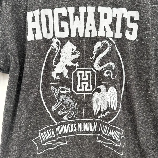 Harry Potter‎ Size Large Short Sleeve Graphic T-Shirt Black White Unisex Fit Top - Image 3