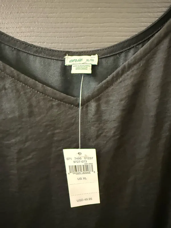Aerie Black Dress Silk - Image 6