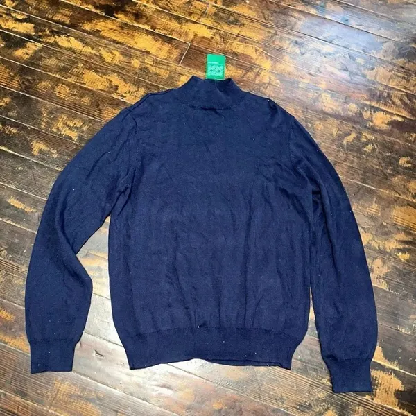Fairlane navy blue L Dakota Stitchfix pullover turtleneck sweater - Image 2