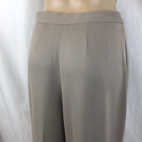 Emanuel Ungaro Vintage Gray-Taupe Straight Leg Trouser Pants 6 - Image 7