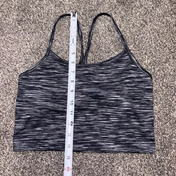 Aerie black and gray marbled sports cropped tank in a S - Image 3