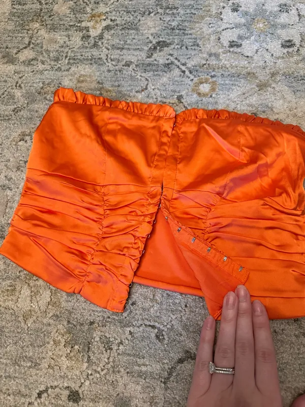 Sky to Moon Orange Corset Top - Image 2