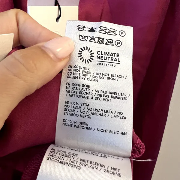 Reformation Daniela Silk Maxi Dress Hibiscus Tea pink size 2 C0 - Image 7