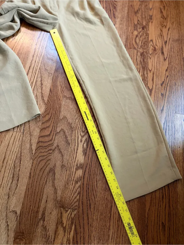 Aritzia Wilfred The Effortless Pant Size 4 Gold Camel Beige Wide Leg - Image 14