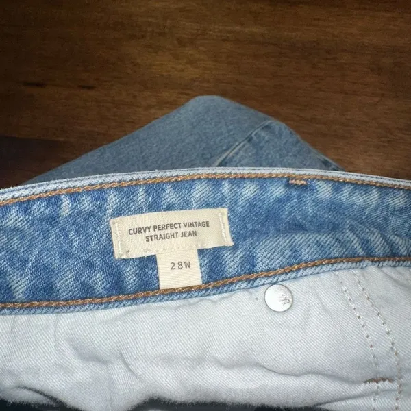 NWT Madewell Curvy Perfect Vintage straight Jean‎ - Image 7