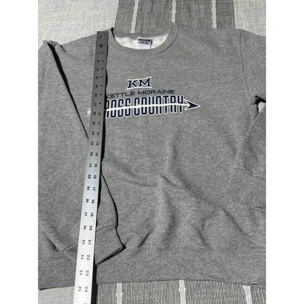 Jerzees NuBlend Kettle Moraine Cross Country Sweatshirt Gray Small KM XC - Image 2