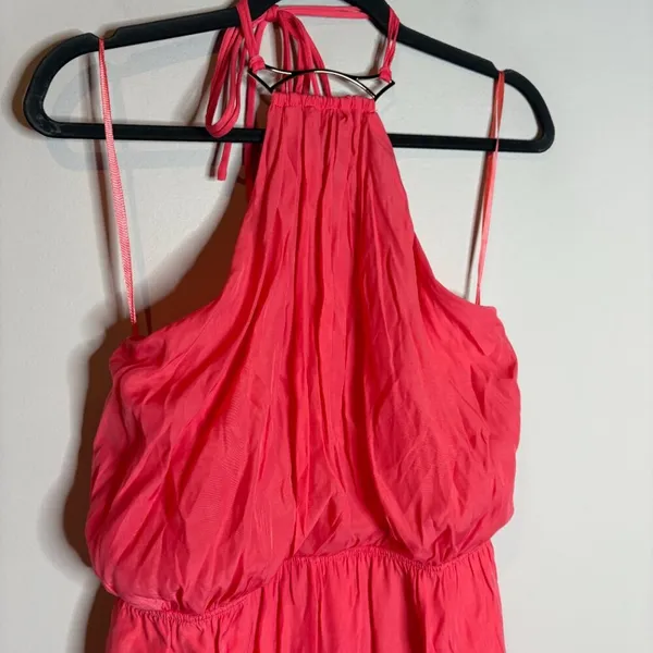 NWT Petal & Pup Dionne Halter Jumpsuit in Flamingo - Image 3
