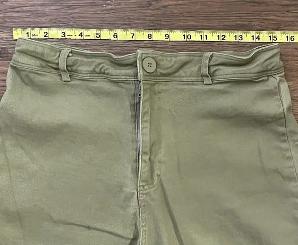 Miss Love Wide Leg High Waist Stretchy Pants Olive Green Size Large - Image 7