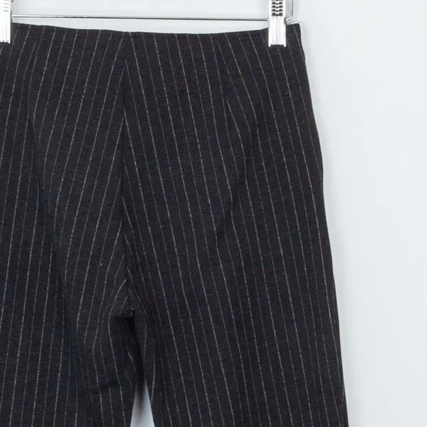 Gap Womens Ponte Crop Flare Pinstripe Pants Size‎ 00 Black Career Professional - Image 6