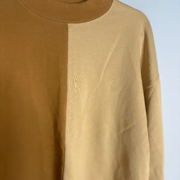 Madewell Cotton Studio Mockneck Sweatshirt in Colorblock - Image 3