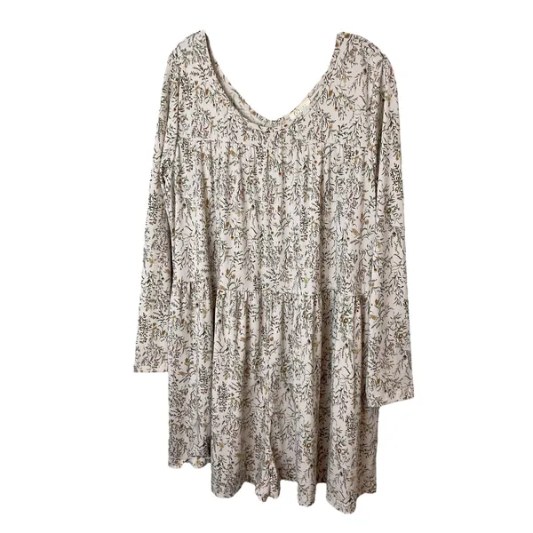 RD Style Floral Print Long Sleeve Tiered Mini long sleeve romper Cottagecore‎ Boho Chic - Image 2